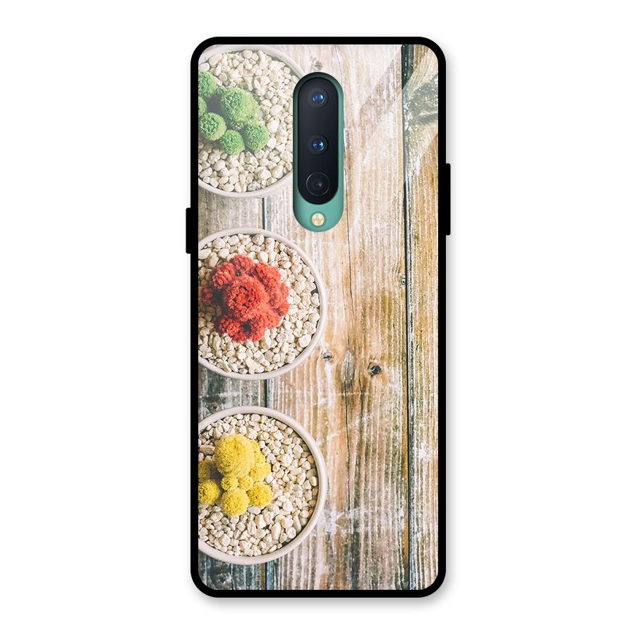 Cacti Decor Glass Back Case for OnePlus 8