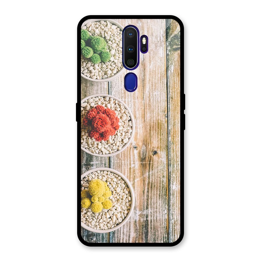 Cacti Decor Glass Back Case for Oppo A9 (2020)