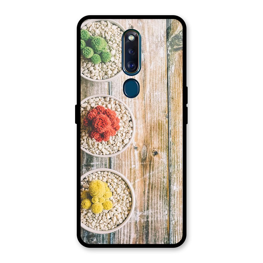 Cacti Decor Glass Back Case for Oppo F11 Pro