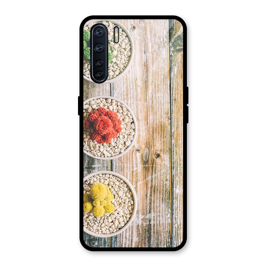 Cacti Decor Glass Back Case for Oppo F15