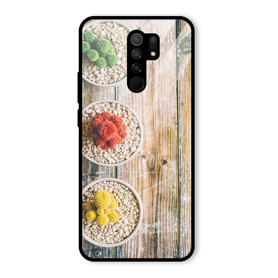 Cacti Decor Glass Back Case for Poco M2