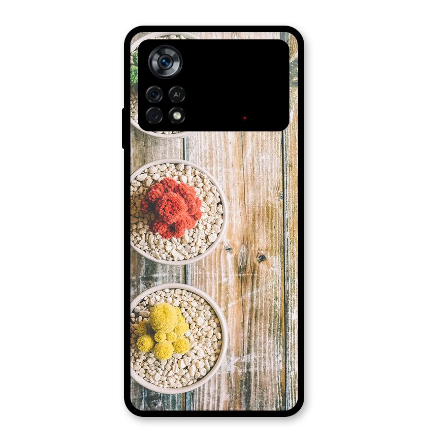 Cacti Decor Glass Back Case for Poco X4 Pro 5G