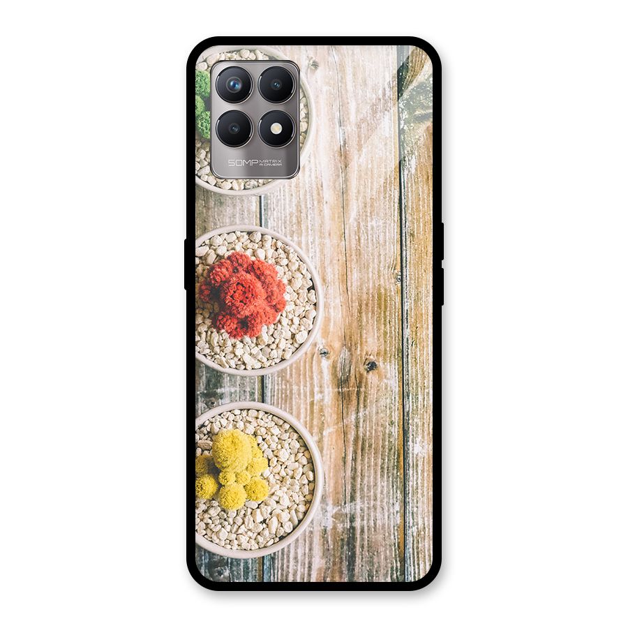 Cacti Decor Glass Back Case for Realme 8i