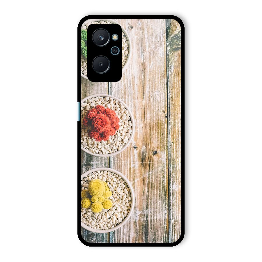 Cacti Decor Glass Back Case for Realme 9i