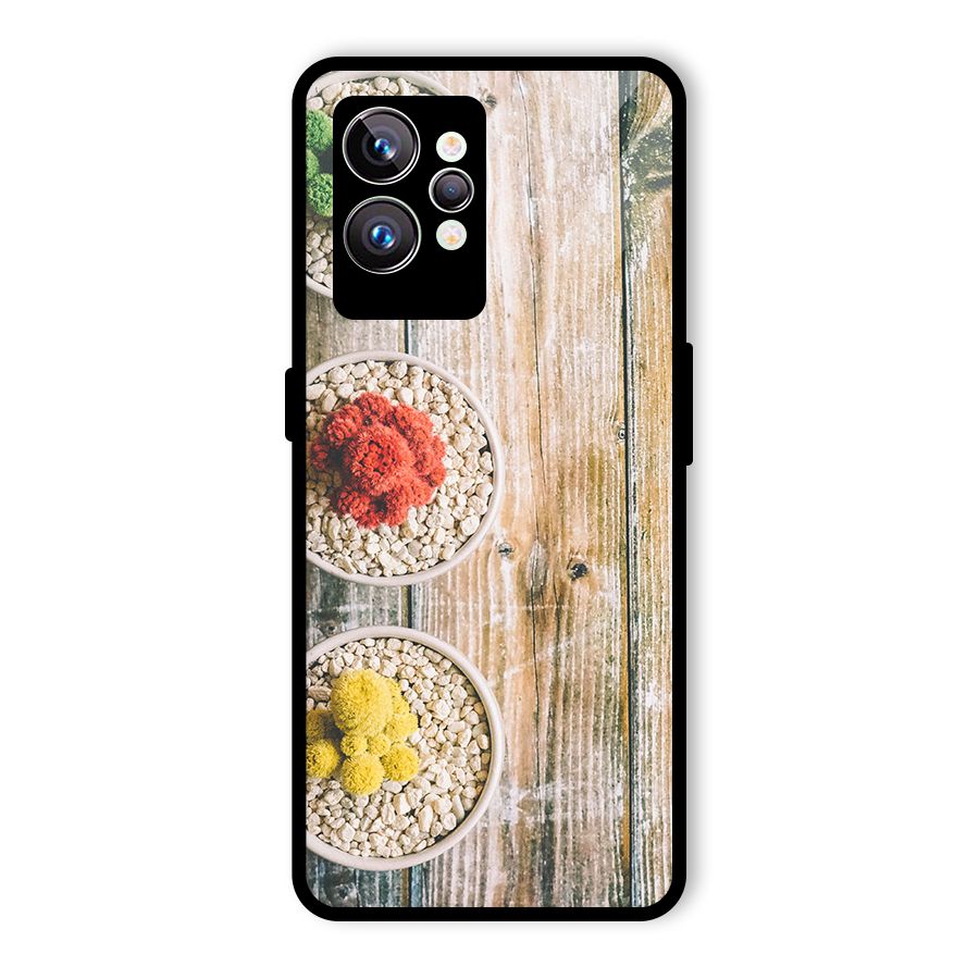 Cacti Decor Glass Back Case for Realme GT2 Pro