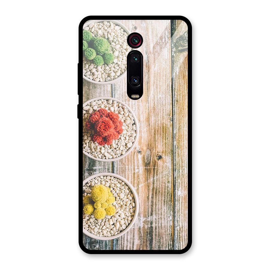 Cacti Decor Glass Back Case for Redmi K20 Pro