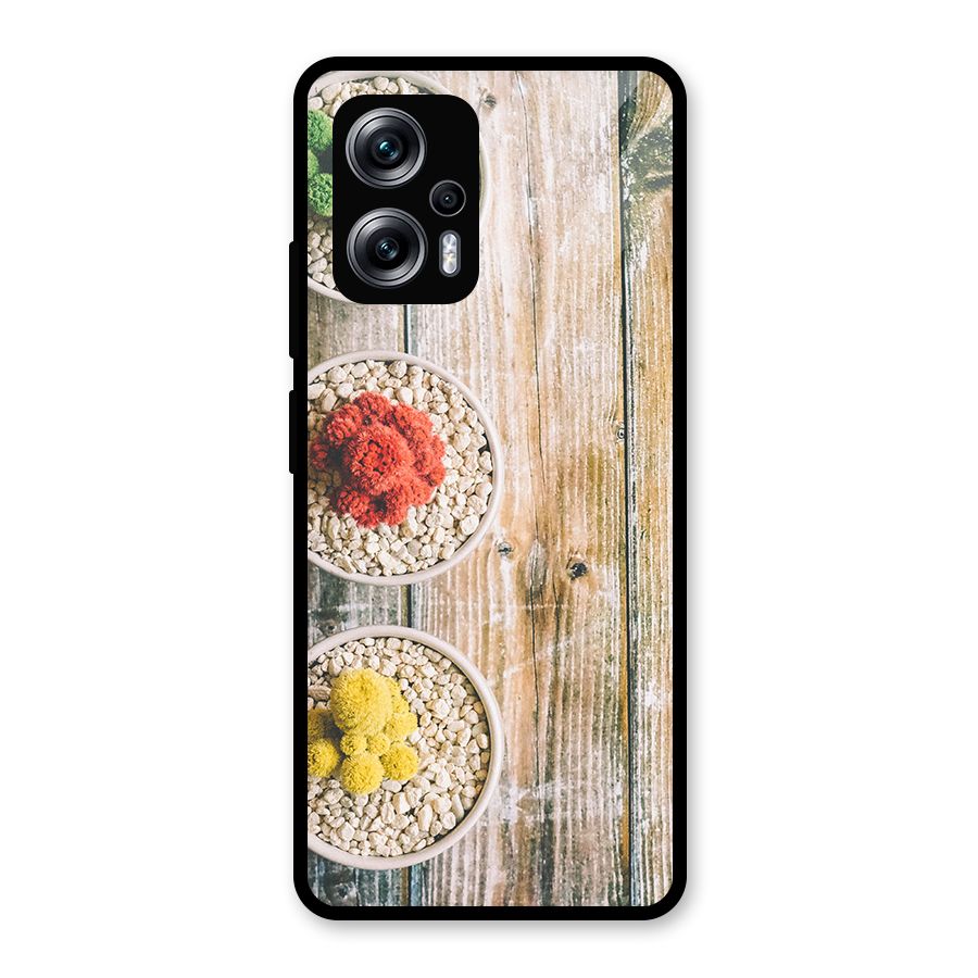Cacti Decor Glass Back Case for Redmi K50i