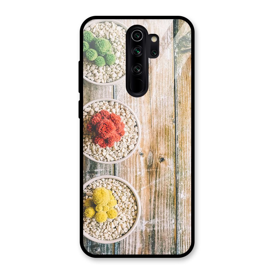 Cacti Decor Glass Back Case for Redmi Note 8 Pro