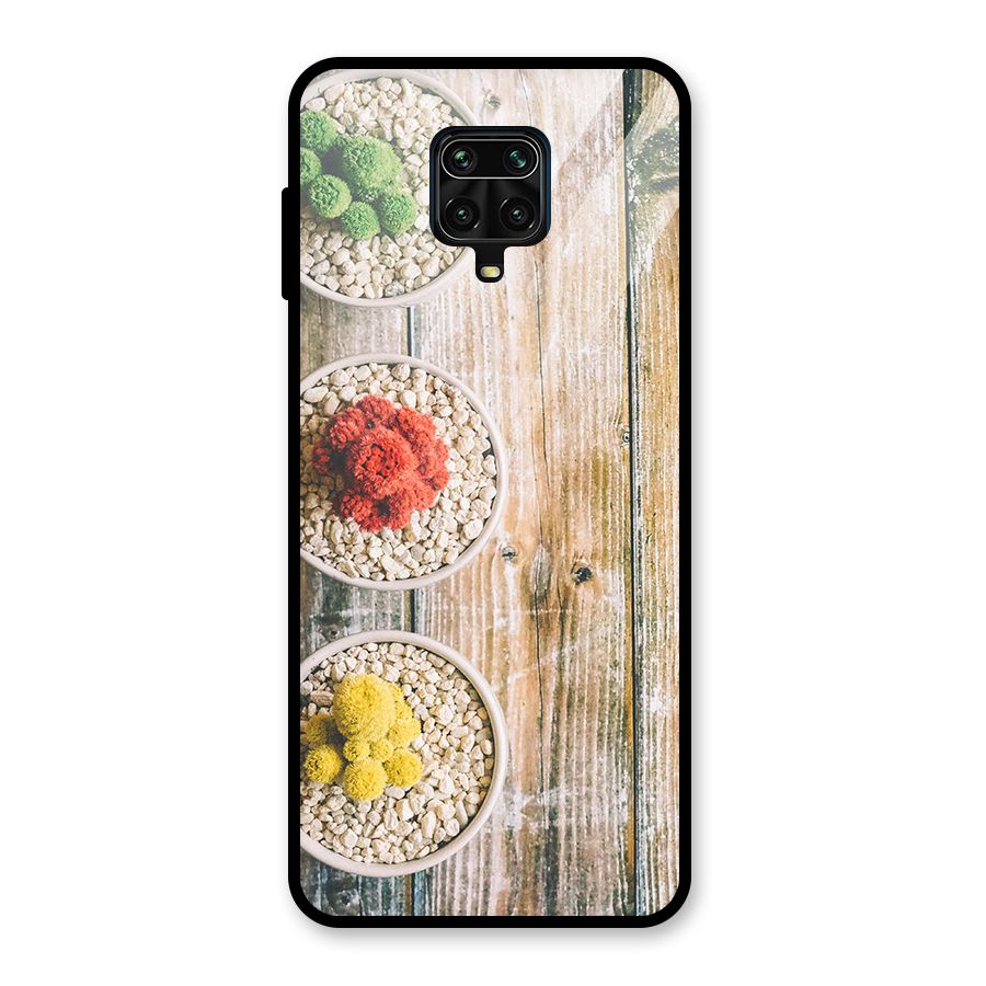 Cacti Decor Glass Back Case for Redmi Note 9 Pro Max