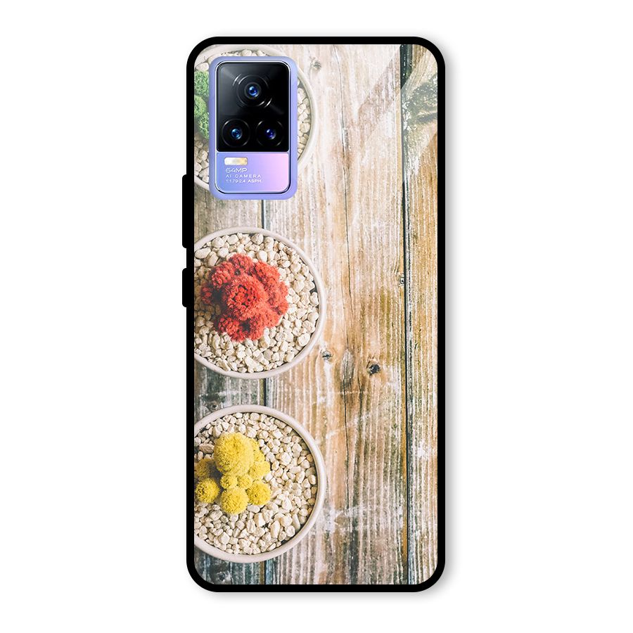 Cacti Decor Glass Back Case for Vivo Y73