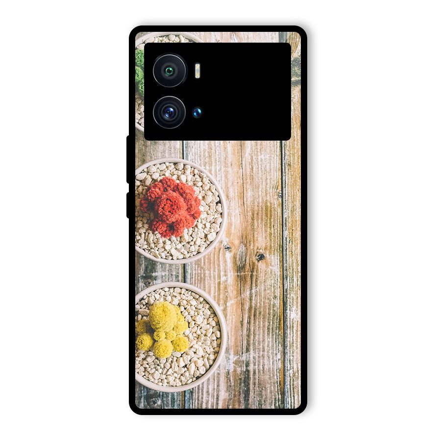 Cacti Decor Glass Back Case for Vivo iQOO 9 Pro