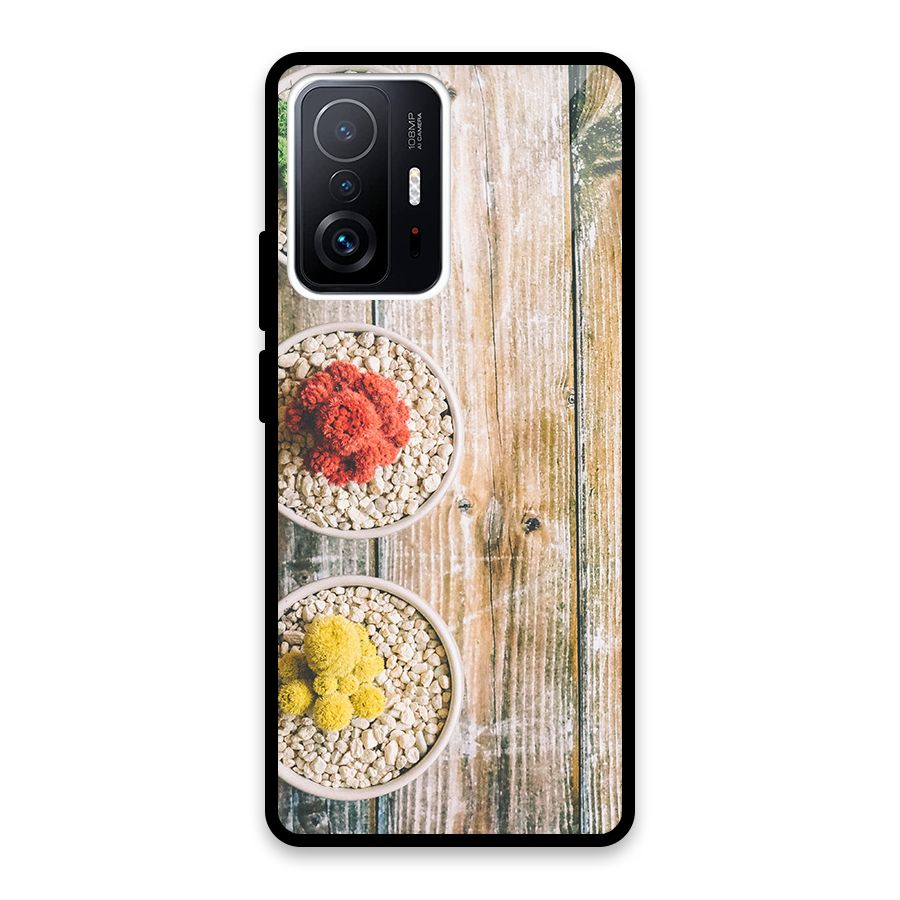 Cacti Decor Glass Back Case for Xiaomi 11T Pro
