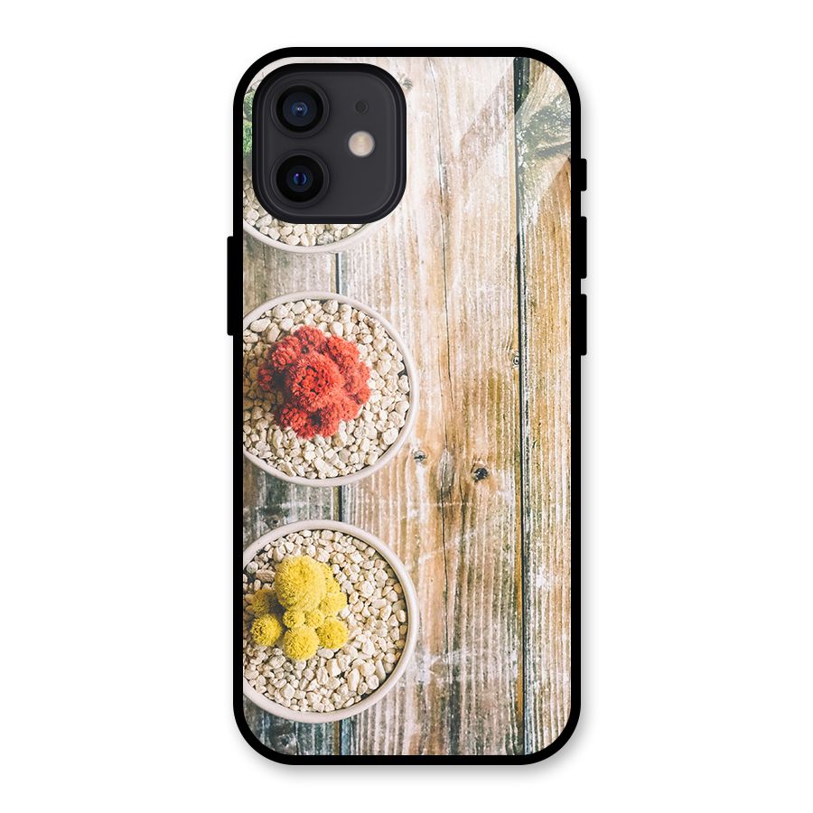 Cacti Decor Glass Back Case for iPhone 12