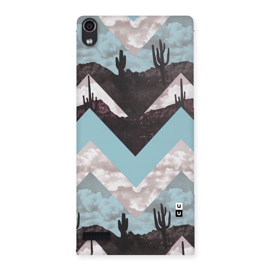 Cacutus Zig Zag Pattern Back Case for Ascend P6