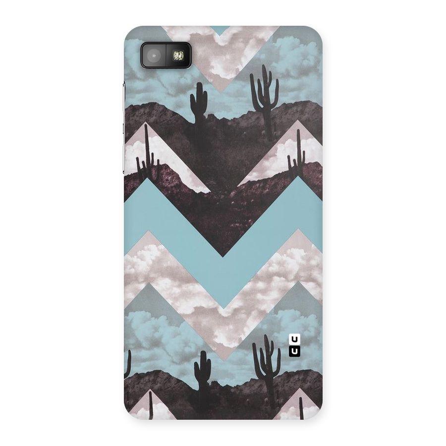 Cacutus Zig Zag Pattern Back Case for Blackberry Z10