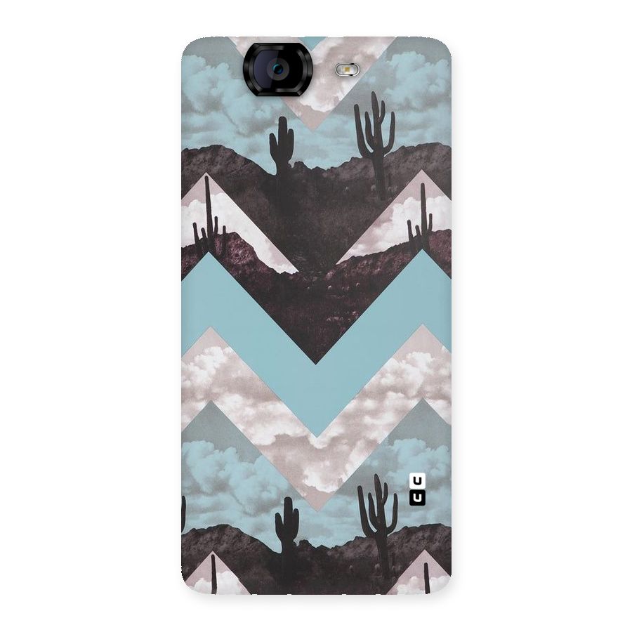 Cacutus Zig Zag Pattern Back Case for Canvas Knight A350