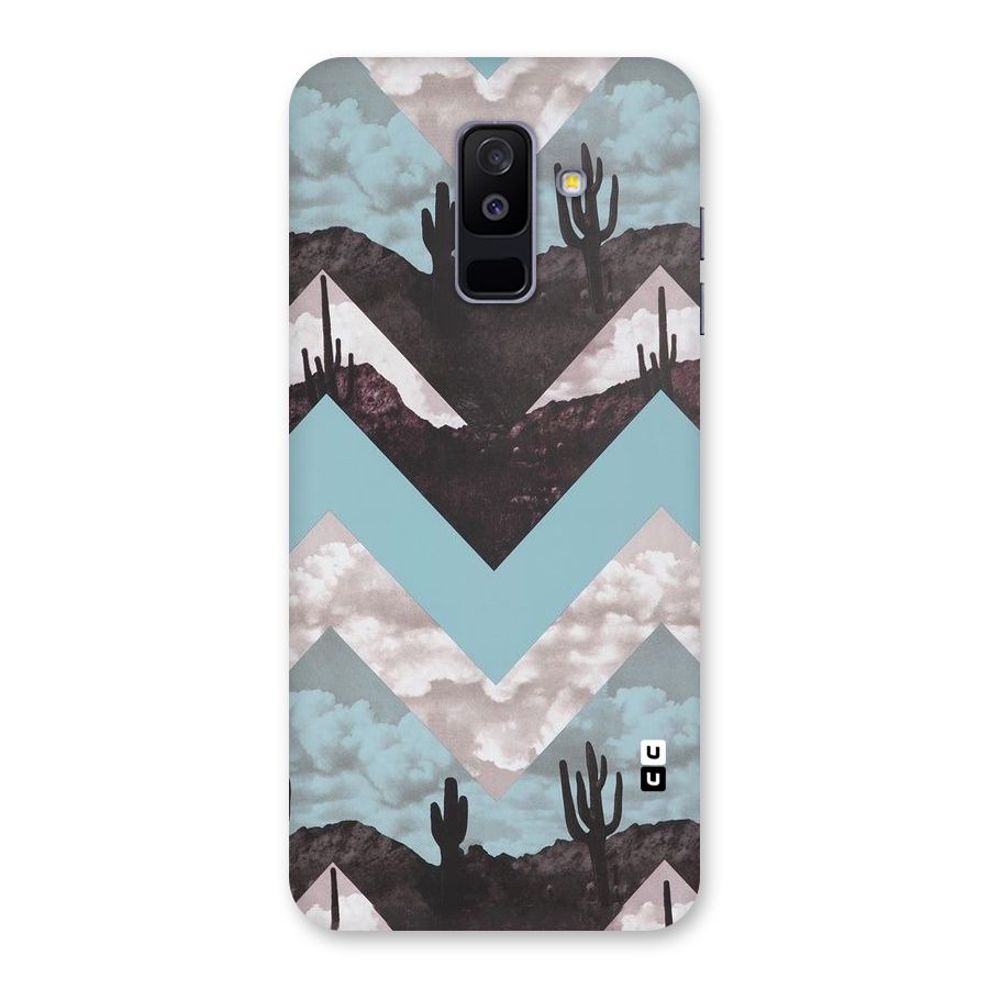 Cacutus Zig Zag Pattern Back Case for Galaxy A6 Plus