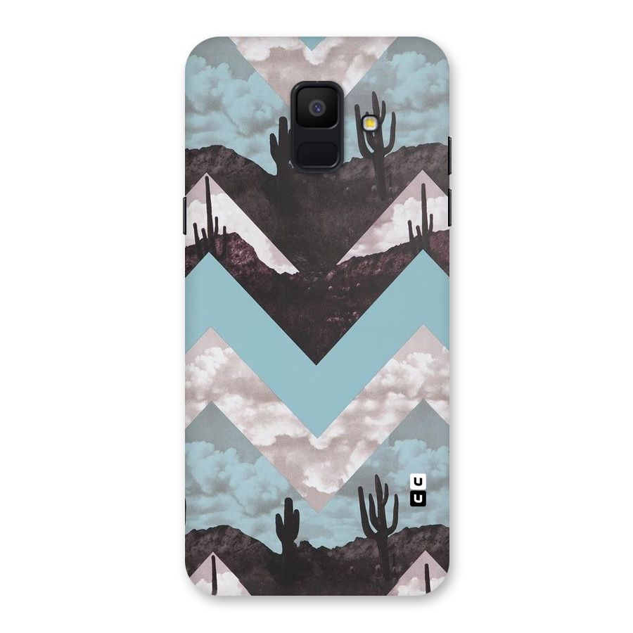 Cacutus Zig Zag Pattern Back Case for Galaxy A6 (2018)