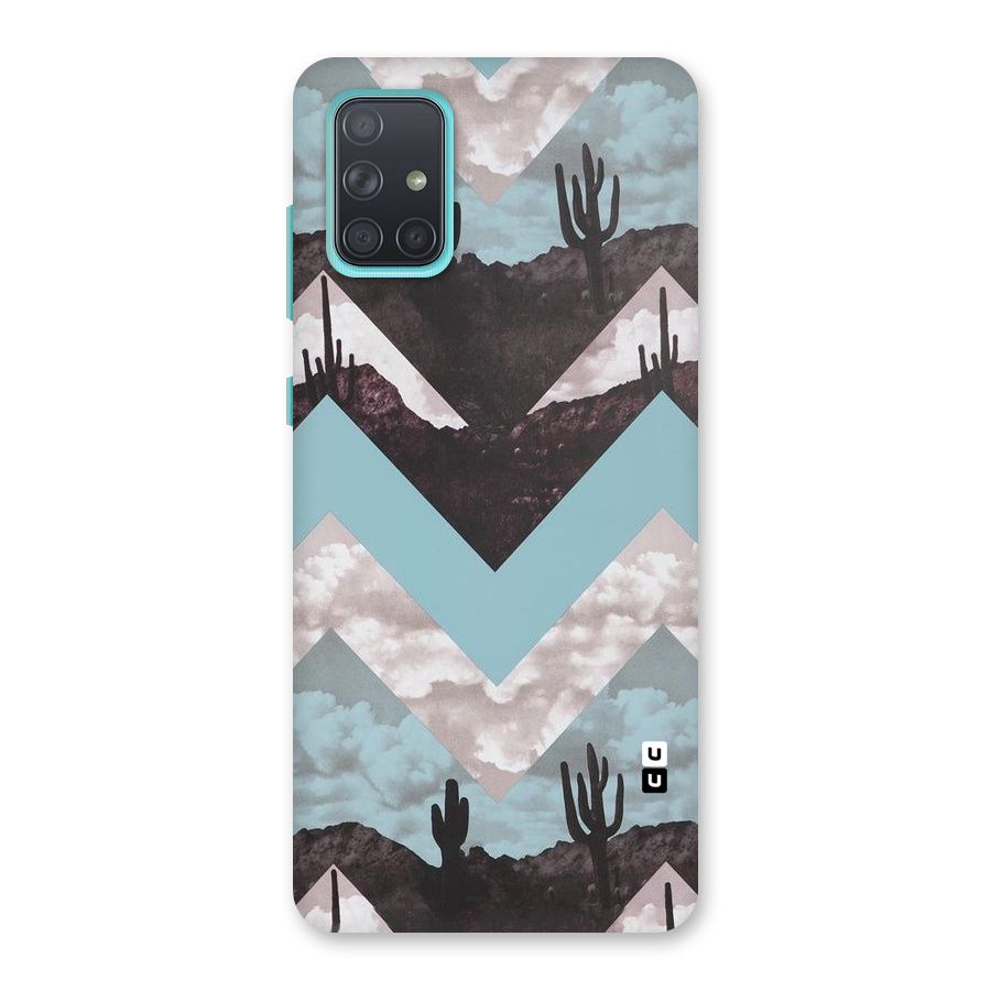 Cacutus Zig Zag Pattern Back Case for Galaxy A71