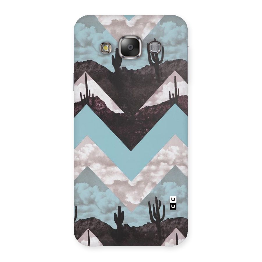 Cacutus Zig Zag Pattern Back Case for Galaxy E7