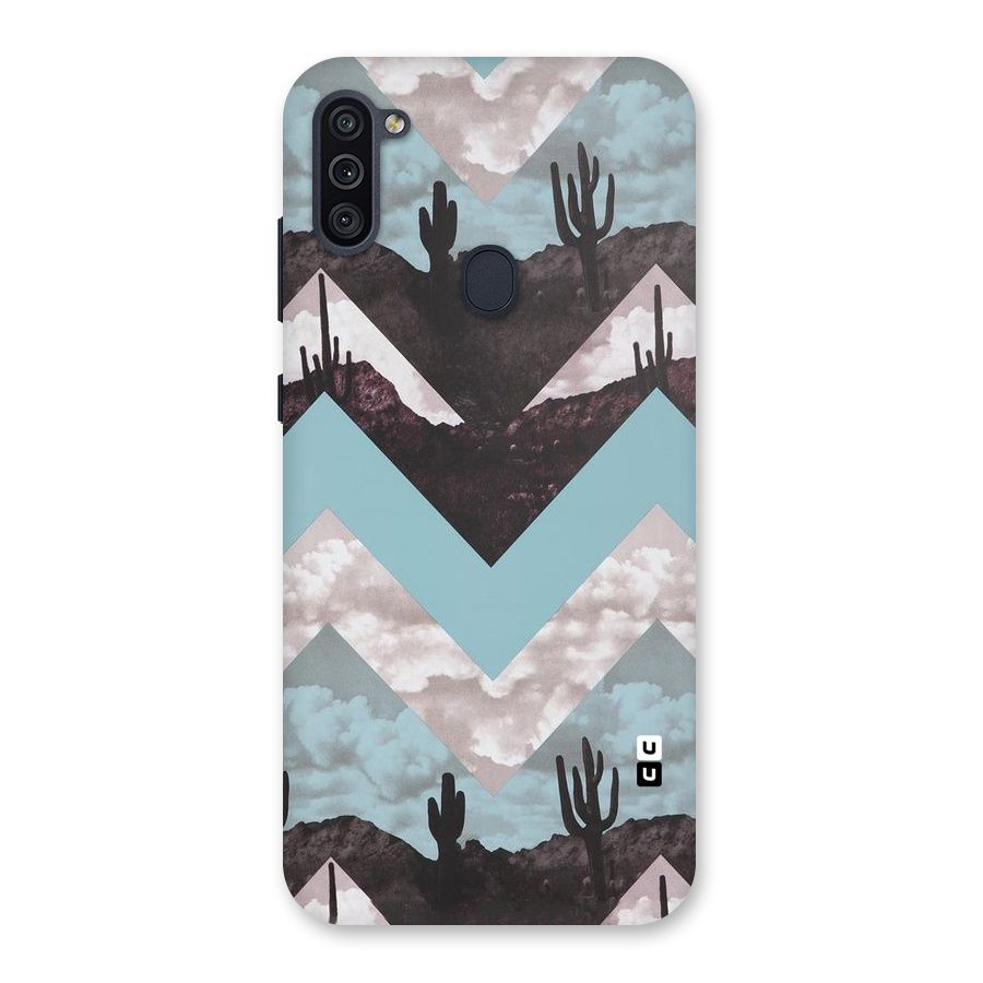 Cacutus Zig Zag Pattern Back Case for Galaxy M11