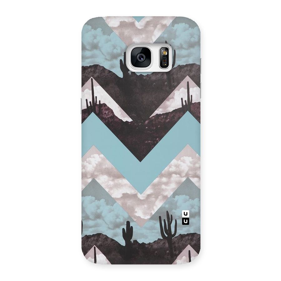 Cacutus Zig Zag Pattern Back Case for Galaxy S7 Edge