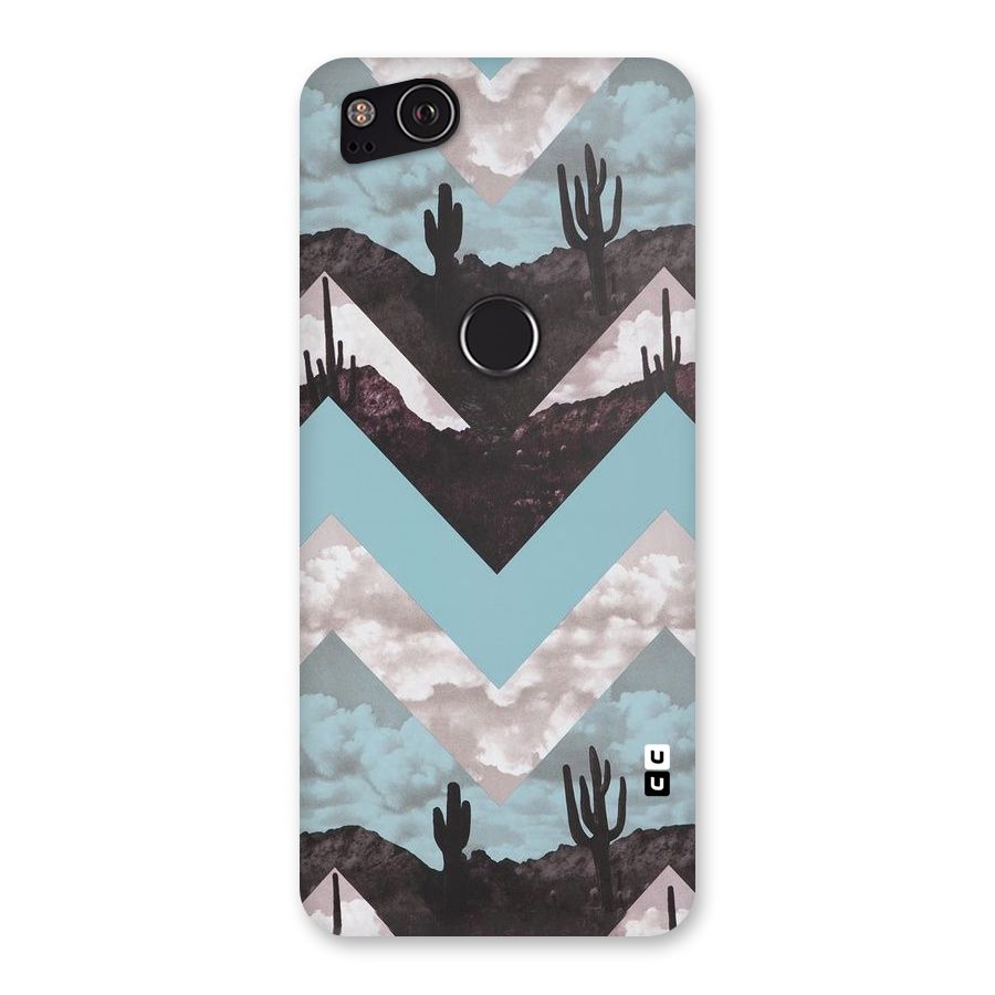 Cacutus Zig Zag Pattern Back Case for Google Pixel 2