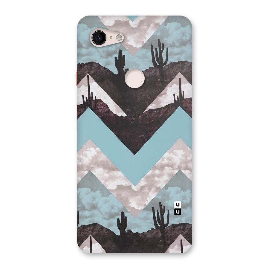 Cacutus Zig Zag Pattern Back Case for Google Pixel 3 XL