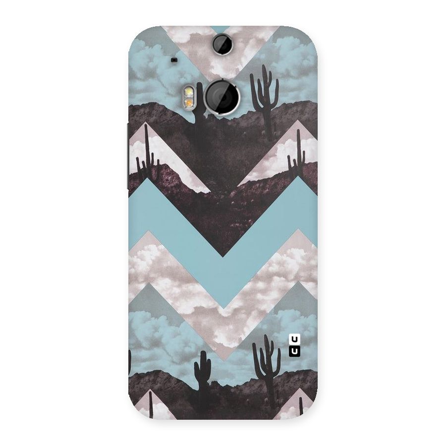 Cacutus Zig Zag Pattern Back Case for HTC One M8