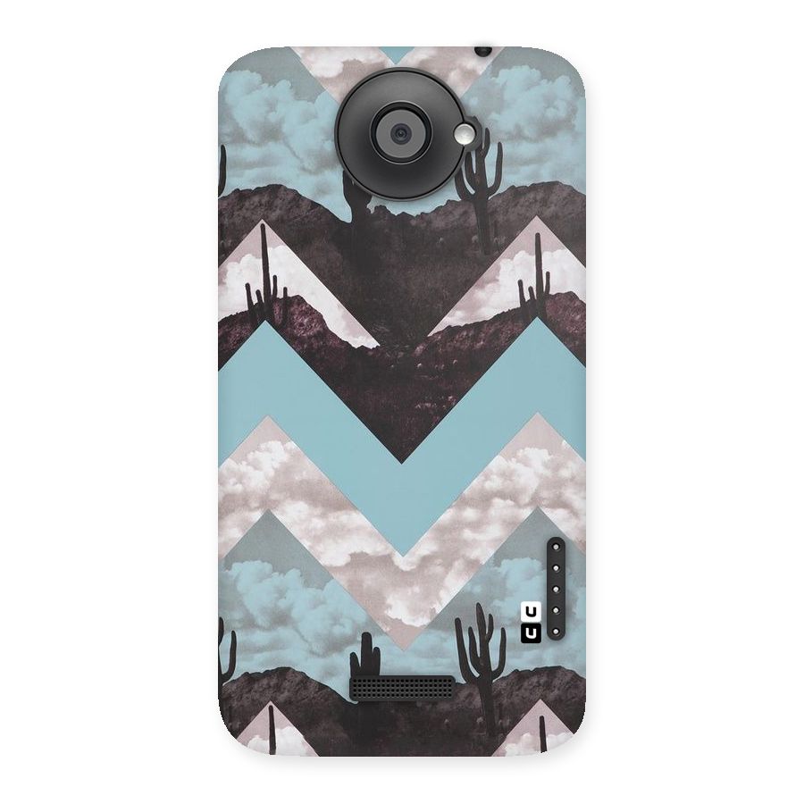Cacutus Zig Zag Pattern Back Case for HTC One X