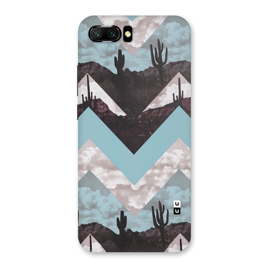 Cacutus Zig Zag Pattern Back Case for Honor 10