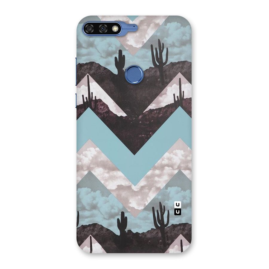 Cacutus Zig Zag Pattern Back Case for Honor 7C
