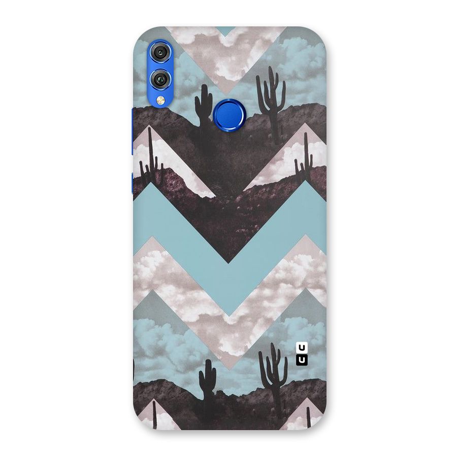 Cacutus Zig Zag Pattern Back Case for Honor 8X