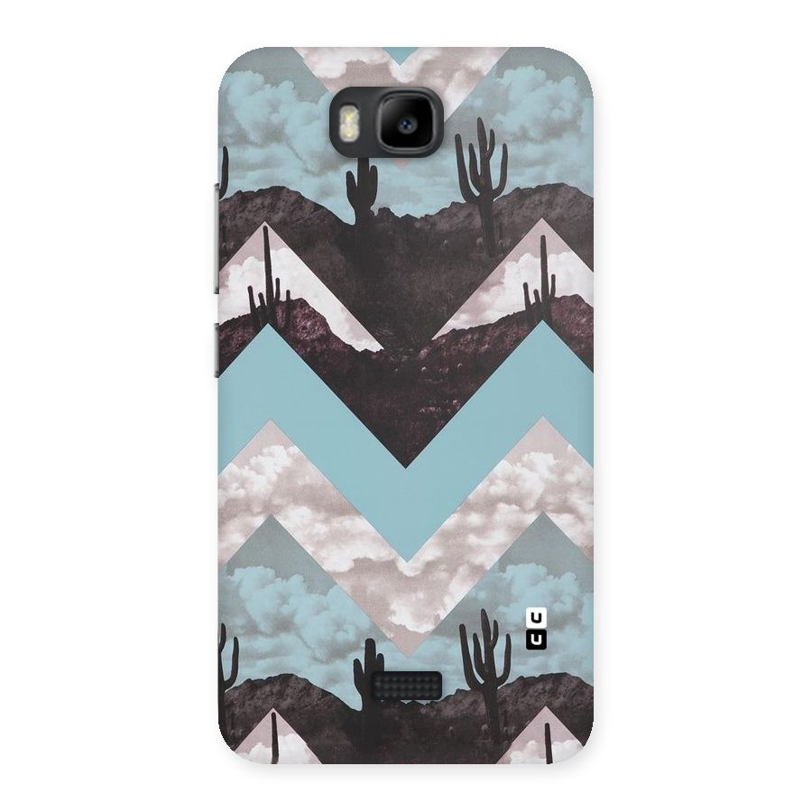 Cacutus Zig Zag Pattern Back Case for Honor Bee