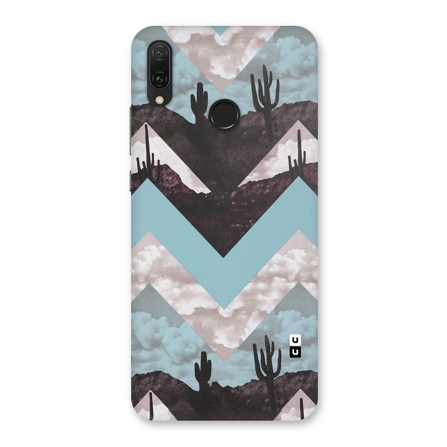 Cacutus Zig Zag Pattern Back Case for Huawei Y9 (2019)