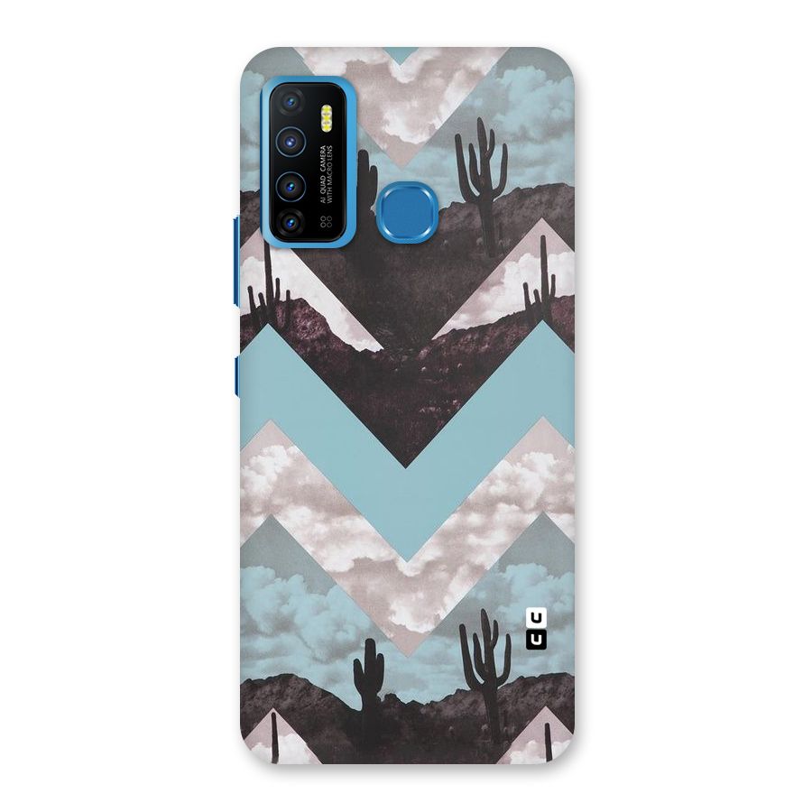 Cacutus Zig Zag Pattern Back Case for Infinix Hot 9