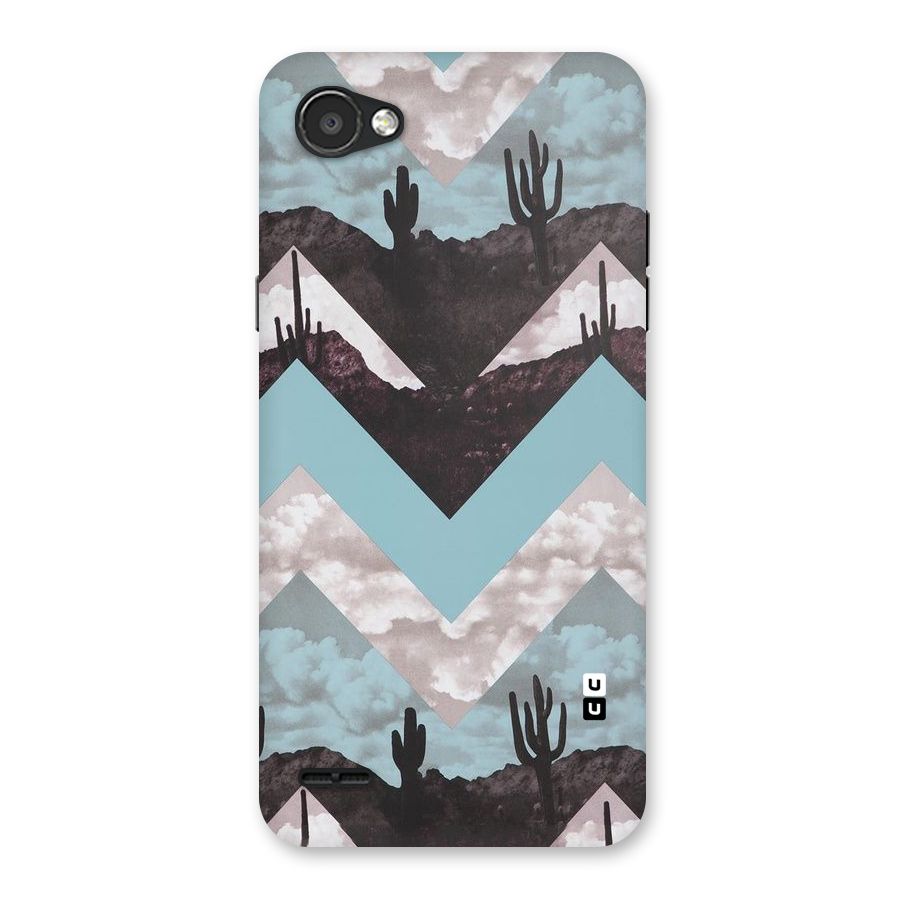 Cacutus Zig Zag Pattern Back Case for LG Q6