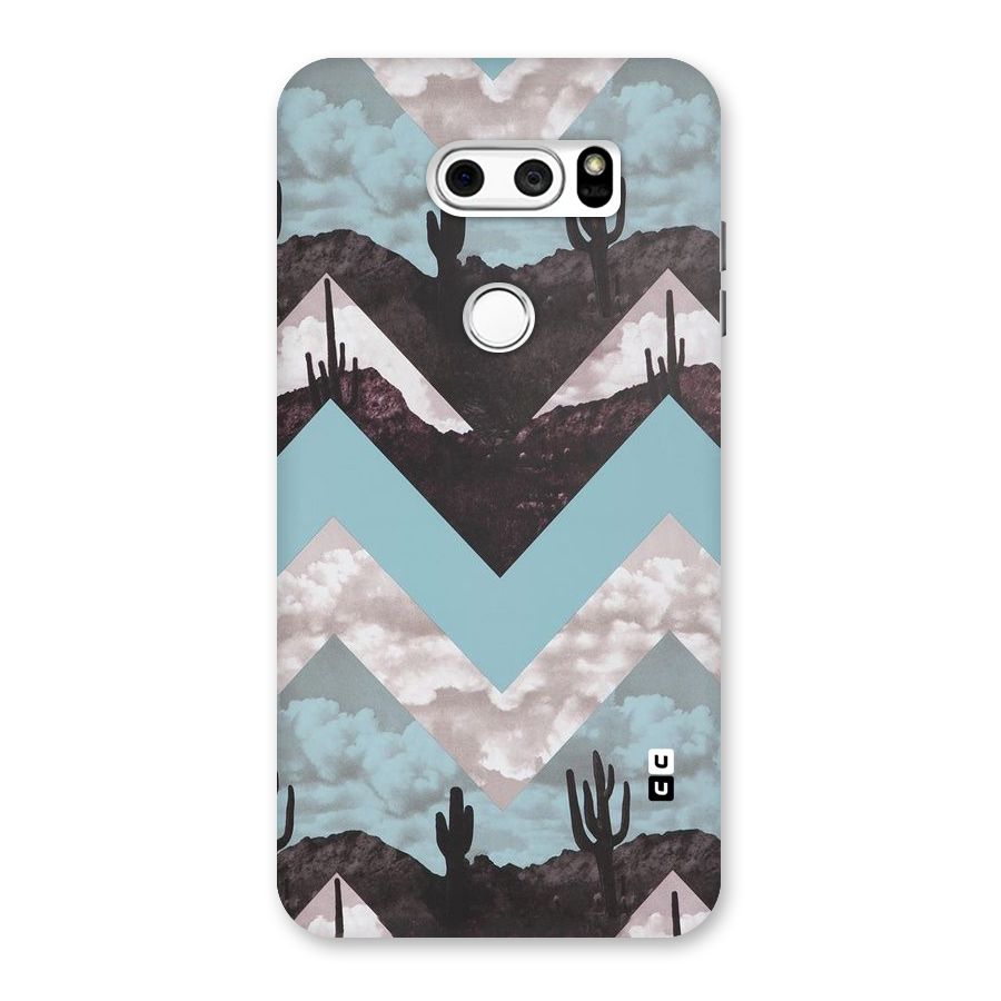 Cacutus Zig Zag Pattern Back Case for LG V30
