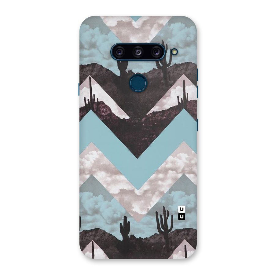 Cacutus Zig Zag Pattern Back Case for LG  V40 ThinQ