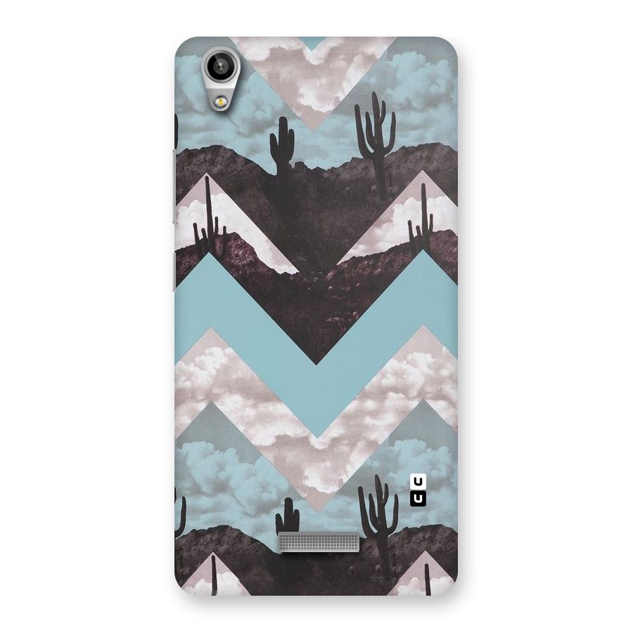 Cacutus Zig Zag Pattern Back Case for Lava-Pixel-V1