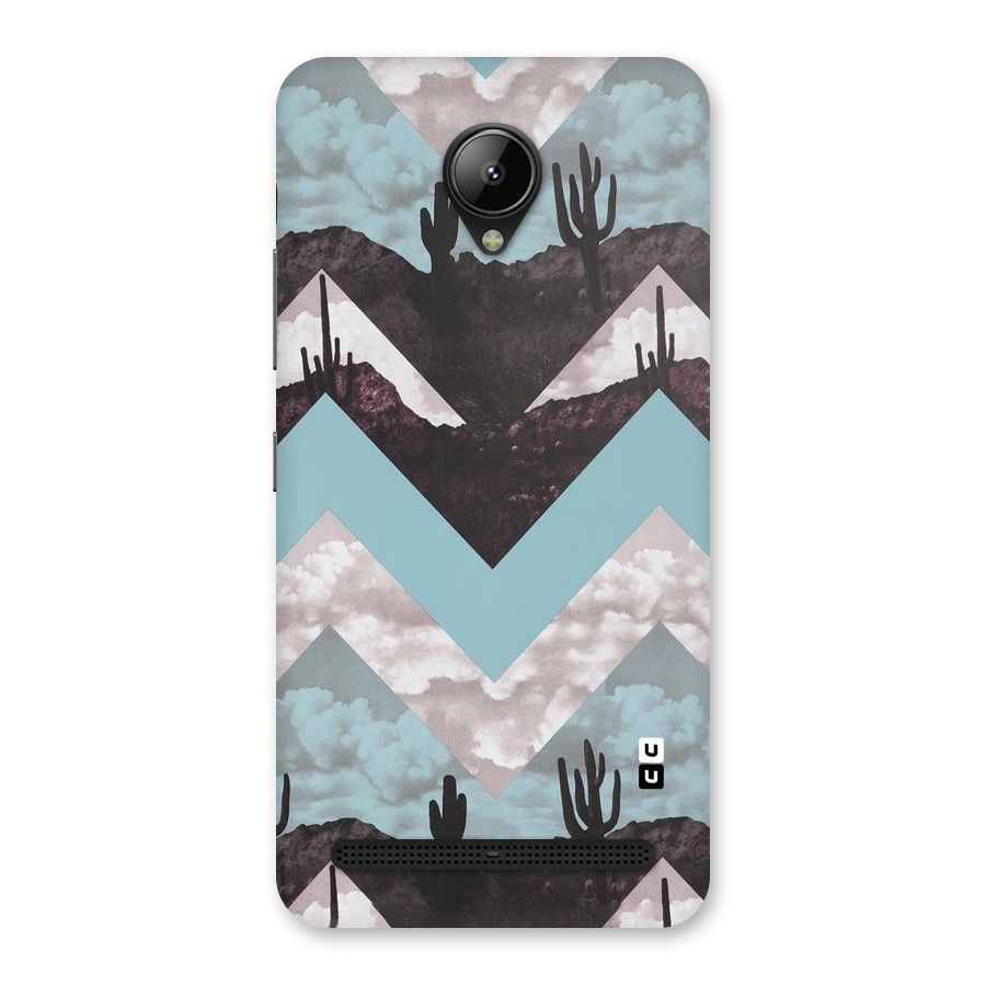 Cacutus Zig Zag Pattern Back Case for Lenovo C2