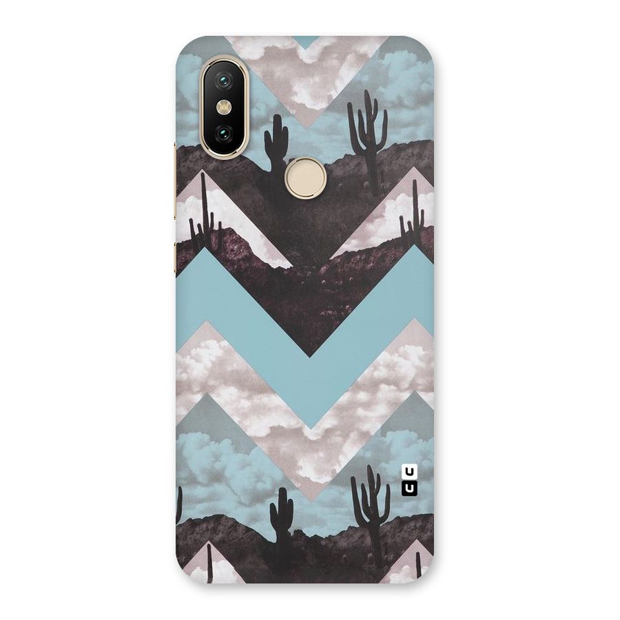 Cacutus Zig Zag Pattern Back Case for Mi A2
