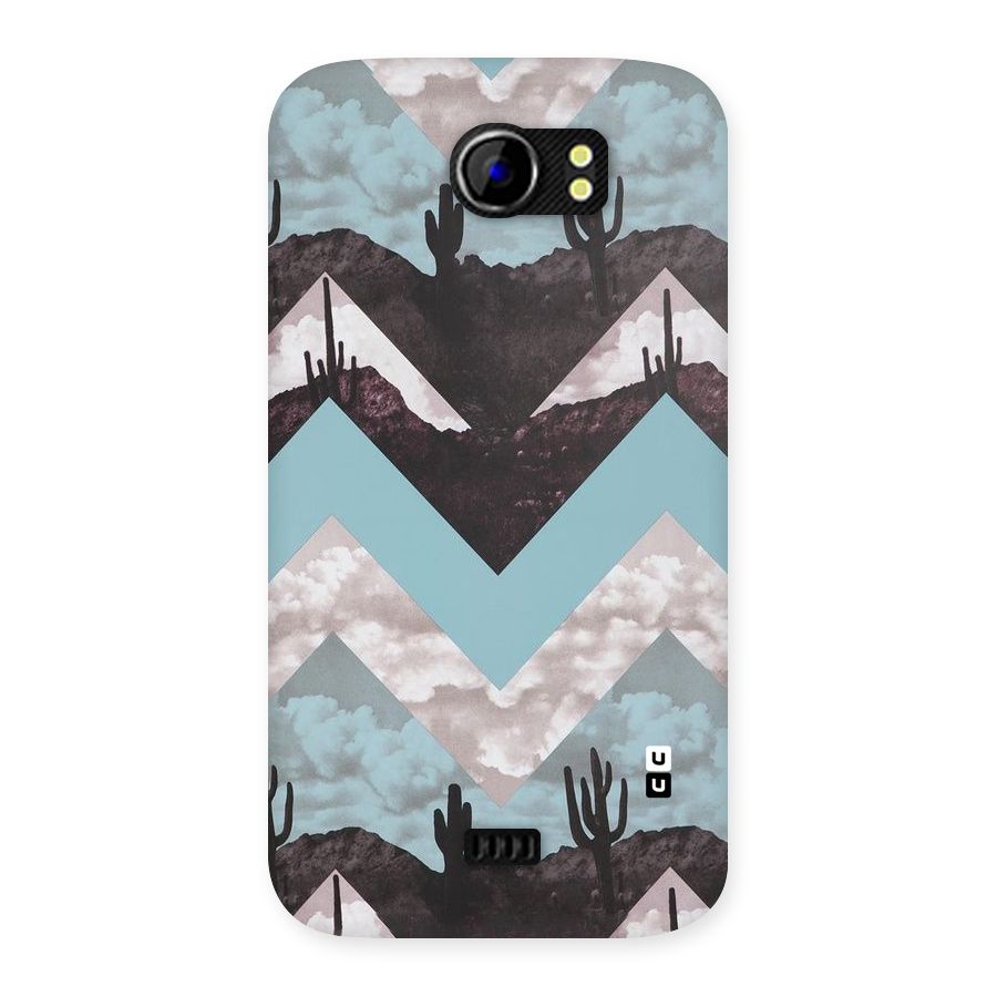Cacutus Zig Zag Pattern Back Case for Micromax Canvas 2 A110