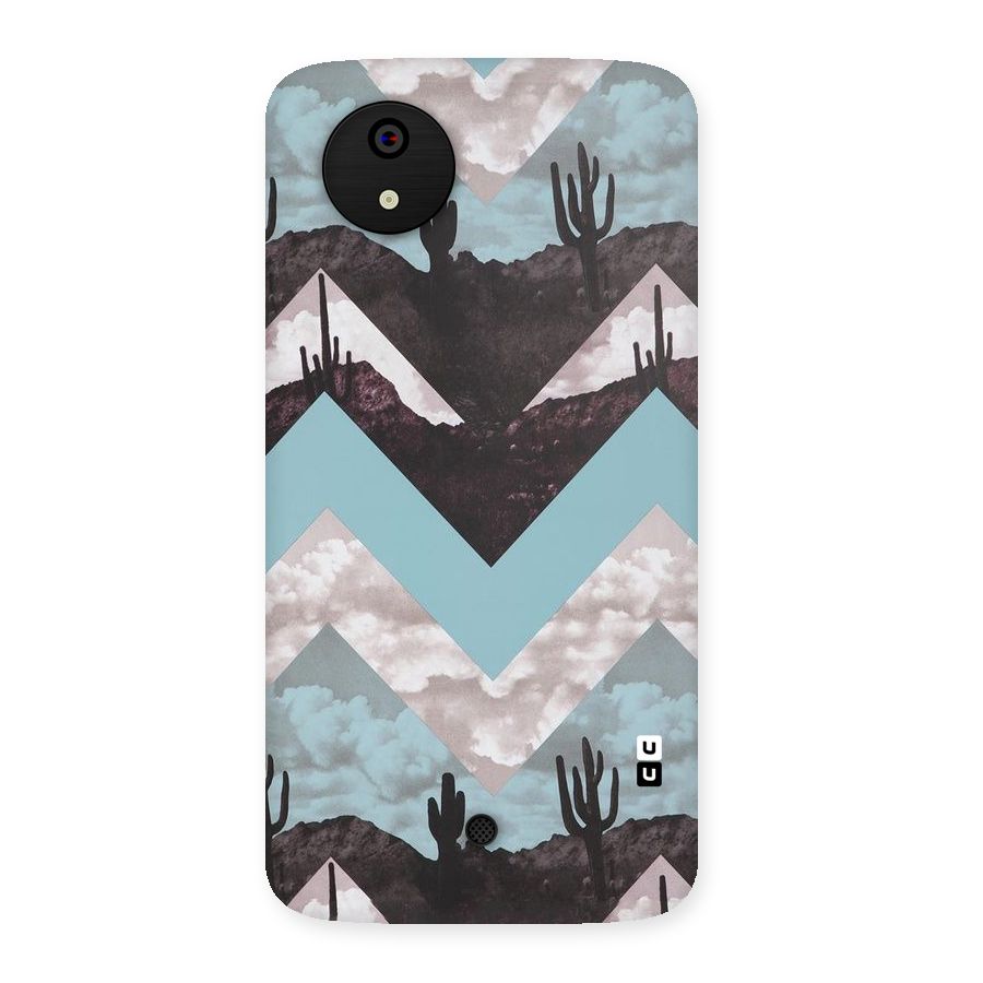 Cacutus Zig Zag Pattern Back Case for Micromax Canvas A1