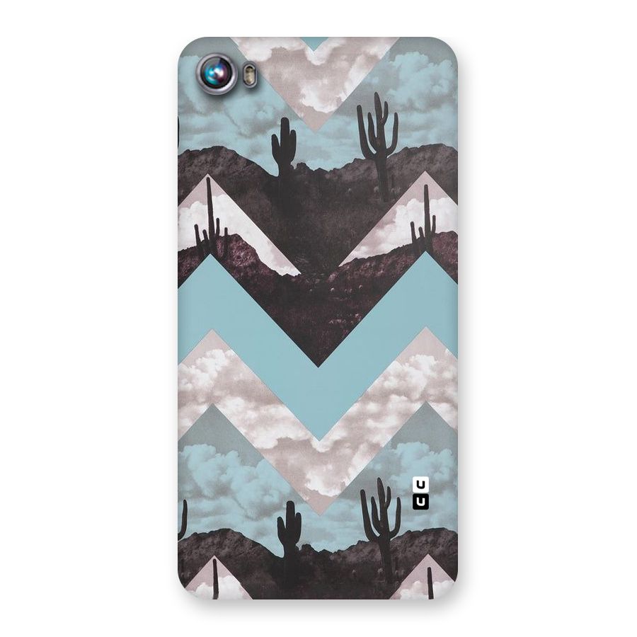 Cacutus Zig Zag Pattern Back Case for Micromax Canvas Fire 4 A107