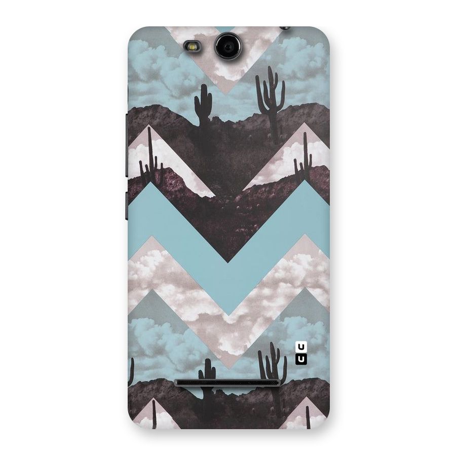 Cacutus Zig Zag Pattern Back Case for Micromax Canvas Juice 3 Q392