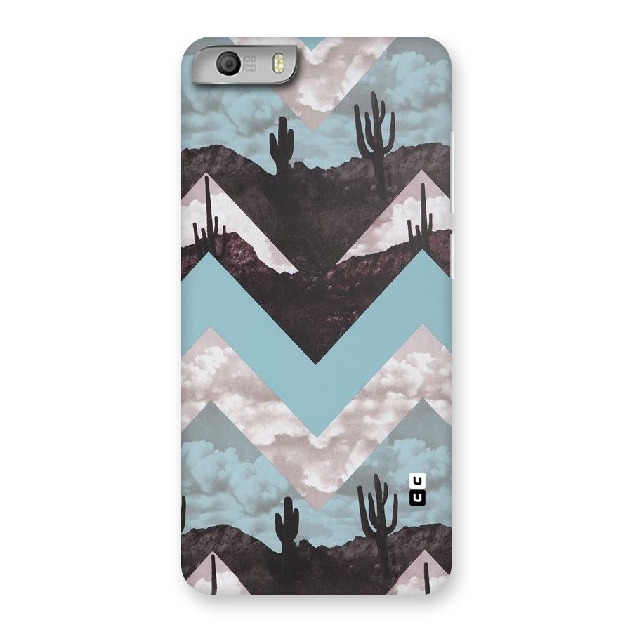 Cacutus Zig Zag Pattern Back Case for Micromax Canvas Knight 2