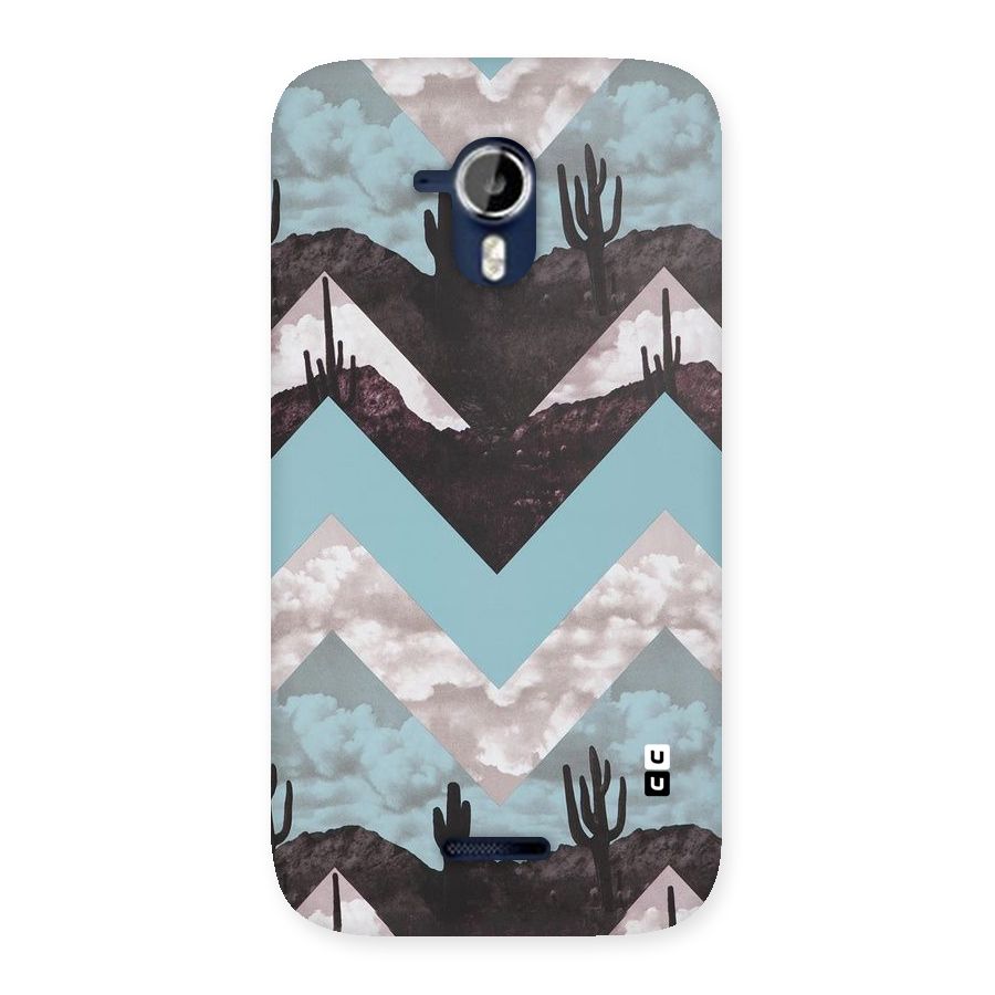 Cacutus Zig Zag Pattern Back Case for Micromax Canvas Magnus A117