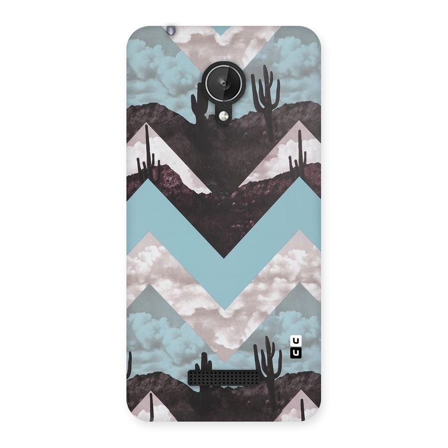 Cacutus Zig Zag Pattern Back Case for Micromax Canvas Spark Q380