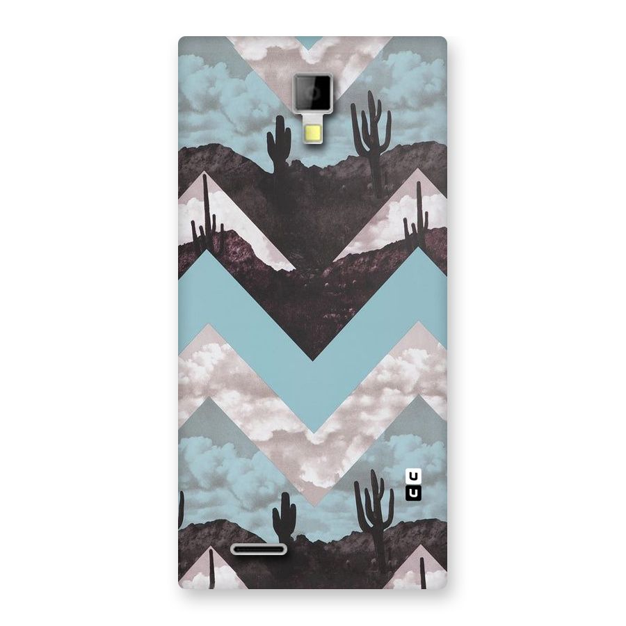 Cacutus Zig Zag Pattern Back Case for Micromax Canvas Xpress A99